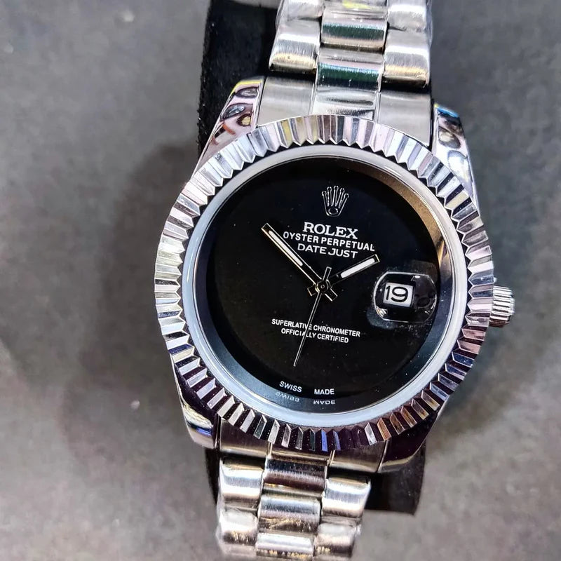 Rolex Oyster Perpetual Datejust – Silver with Black Dial
